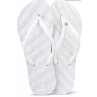 Chinelos personalizados em branco para festas e eventos com ponto de luz kit com 100 pares