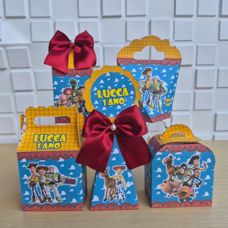 lembrancinha toy story / caixinha toy story / lembrancinha personalizada toy story / aniversario toy story vermelho