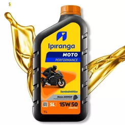 Óleo Ipiranga 15w50 Moto Performance Semissintético 4 Tempos 1 Litro