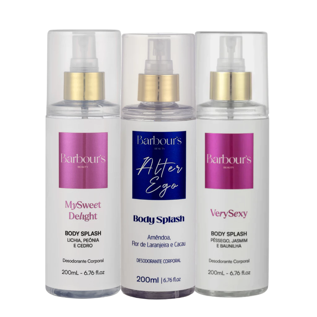 Kit 3 Body Splash Delight Very Sexy Alter Ego Barbours — imagem 1