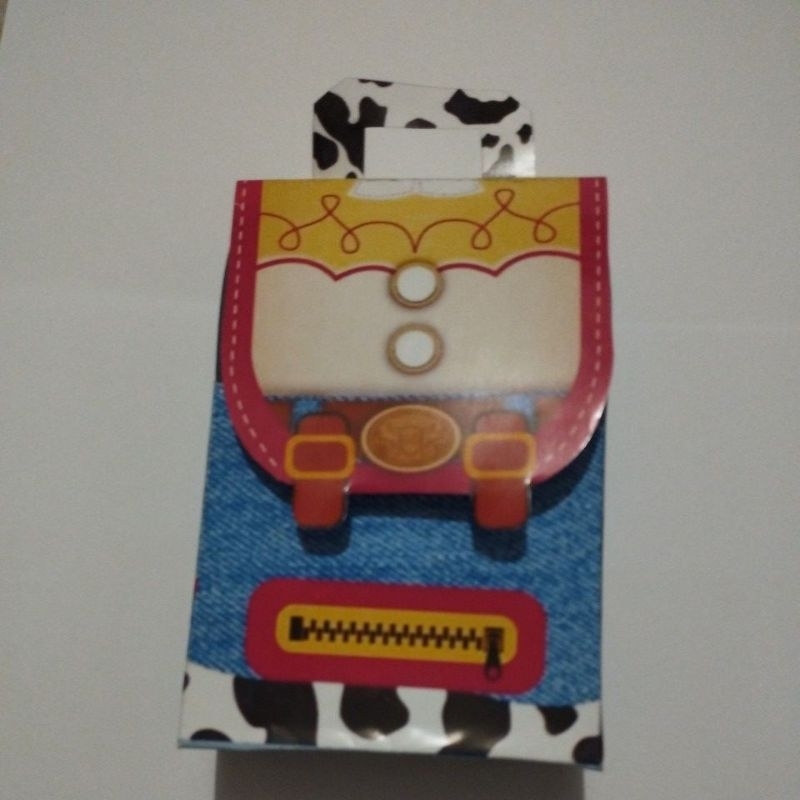 Kit 10  Caixas Mochilinha Personalizadas Tema Jessie Toy Story | Lembrancinha de Aniversário Infantil