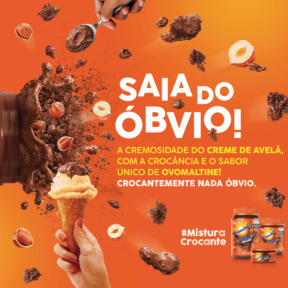 Creme de Avelã Ovomaltine Crocante 100g Pote — imagem 2 de 2