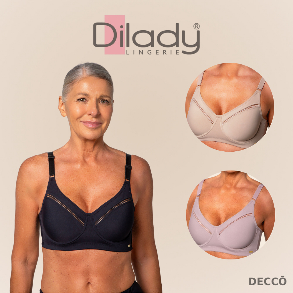 Sutiã Feminino Sem Bojo com Aro Dilady Com Sustentação Leve e Modelagem Natural 