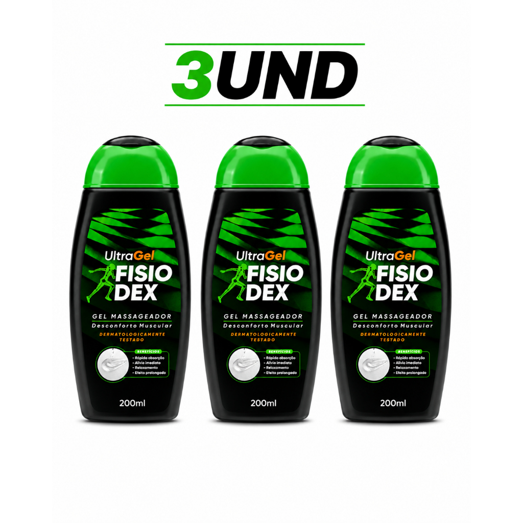 GEL MASSAGEADOR FISIO DEX - 200ML