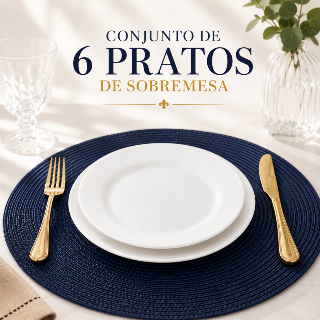 Conjunto 6 Pratos Sobremesa Branco Redondo Opaline Porcelana Fundo Restaurante Mesa Posta 17,5cm