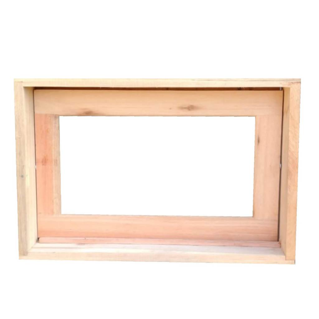 Janela de Madeira 40x60x12 para Vidro inteiro pivotante