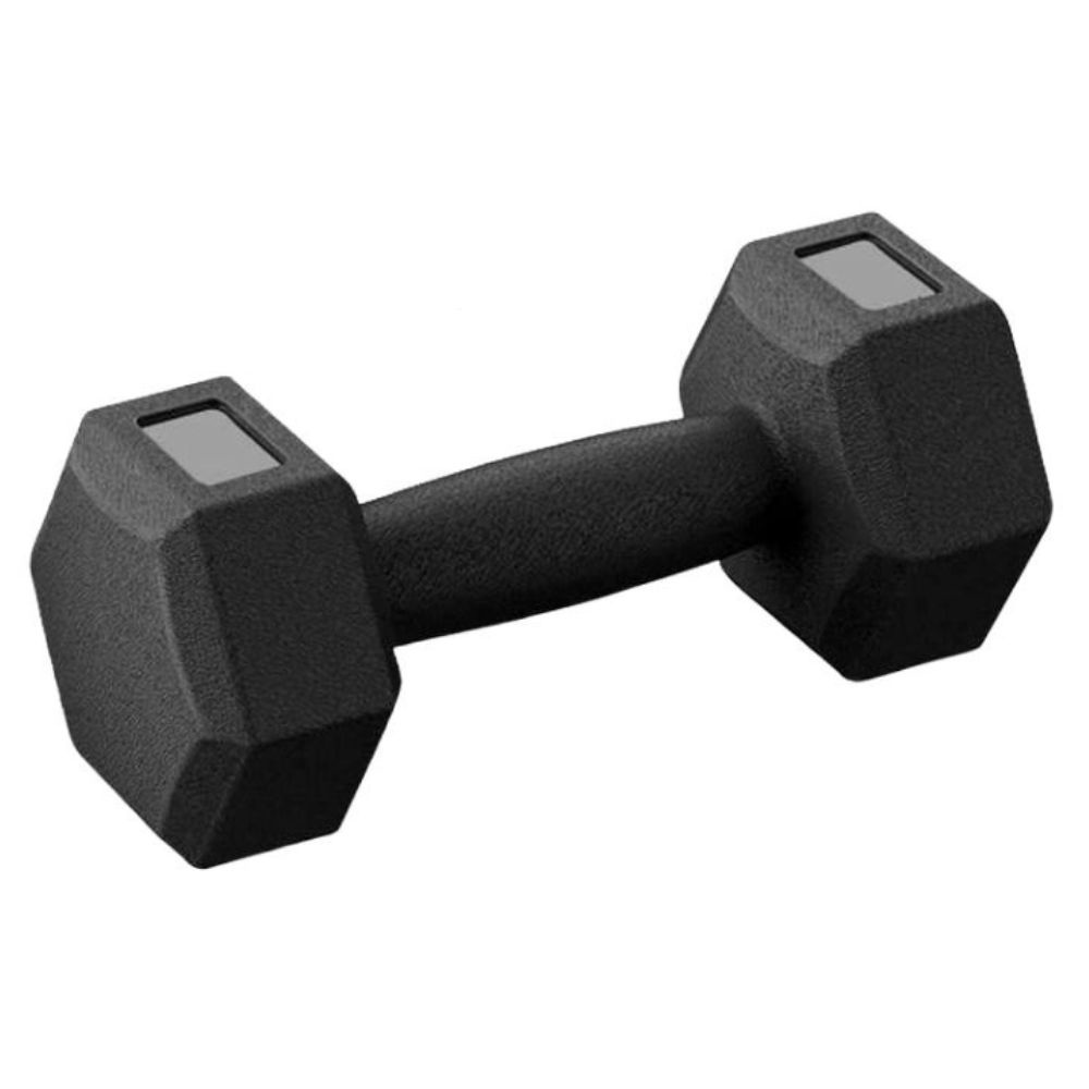 Halter Sextavado em PVC 3kg Para Treino de Musculação