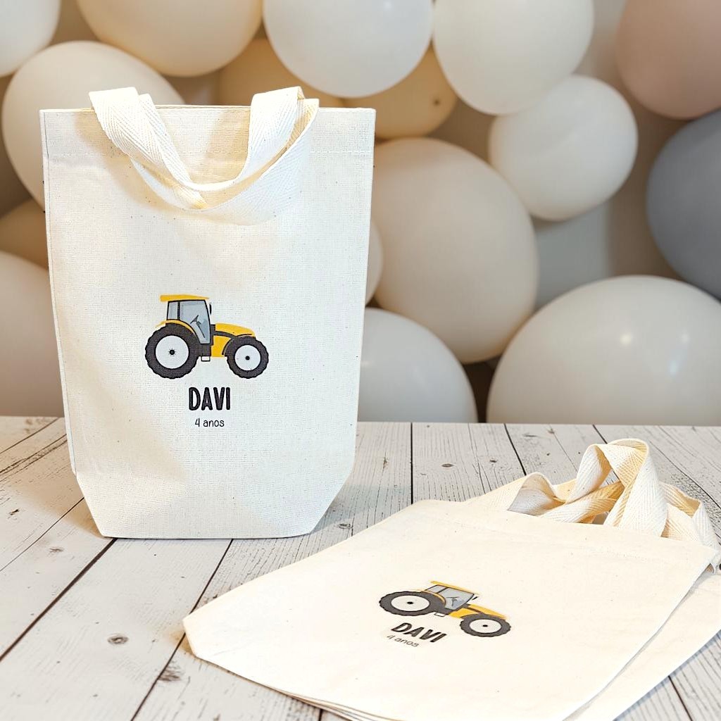 10+ Sacolinha Surpresa Trator Lembrancinha Personalizada de Aniversário