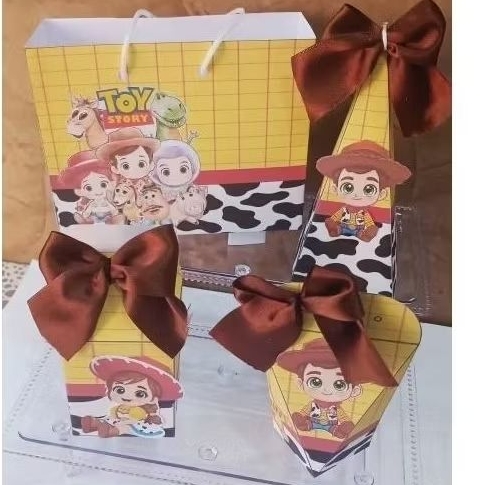 Kit caixinhas personalizadas lembrancinha de festa aniversário infantil personagem toy story