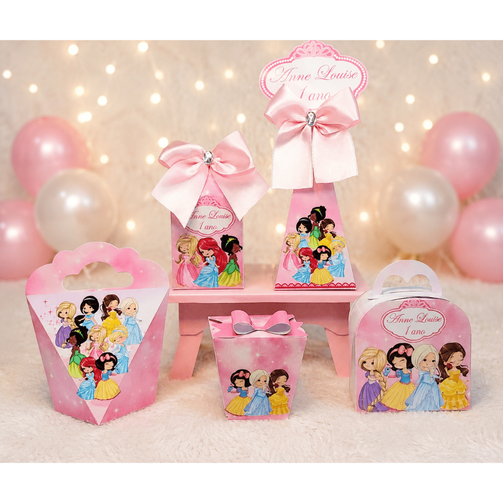 Kit Caixas Princesas baby + BRINDE | caixas personalizadas | lembrancinha | aniversário Princesas baby | Princesas cute