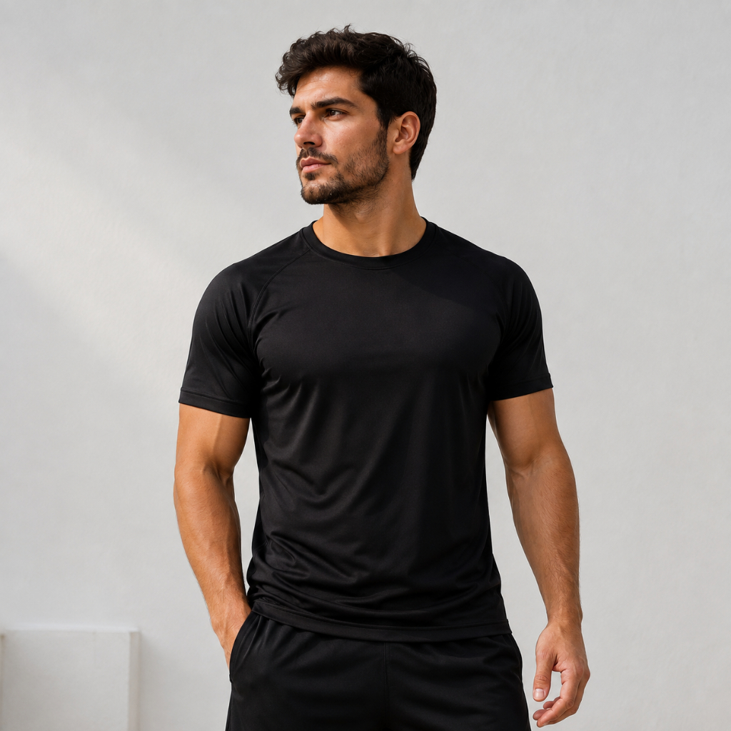 Camiseta Dry Masculina Manga Curta Fitness Academia Corrida CrossFit Poliester Premium
