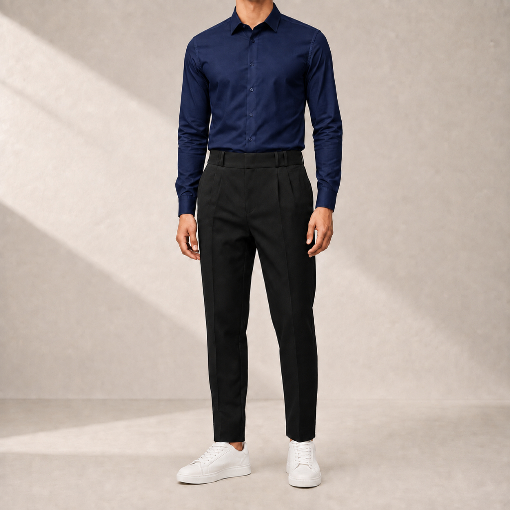 Kit Masculino Camisa Social Lisa Manga Longa + Calça Social de Alfaiataria – Look Completo Elegante — imagem 2 de 2