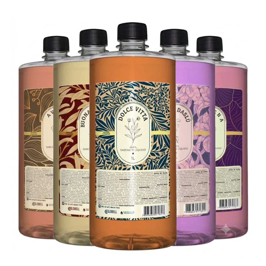 Refil Sabonete Liquido Fragrâncias Finas ( Escolha a sua ) - 1 Litro