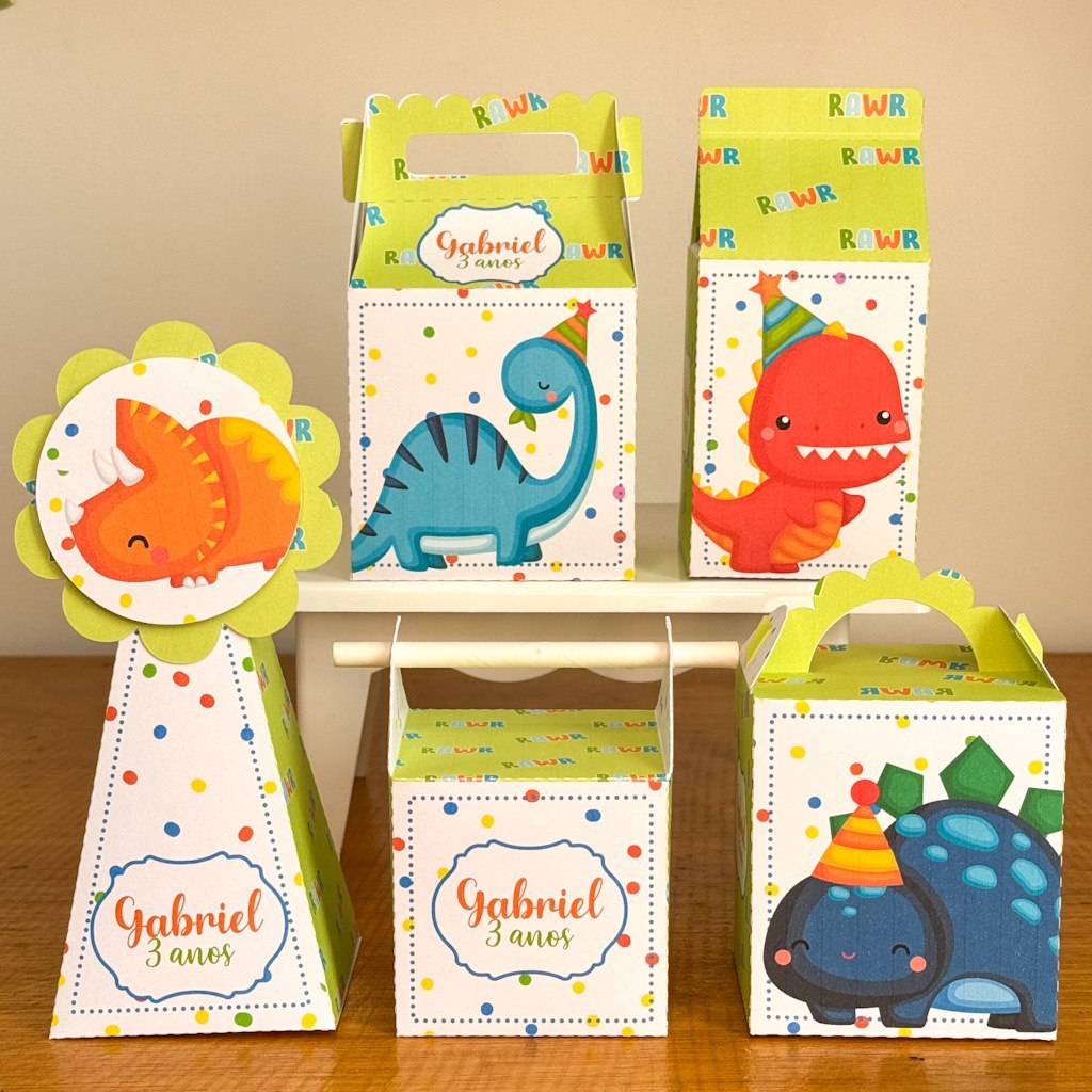 caixinhas personalizadas dinossauros baby para aniversario lembrancinha infantil