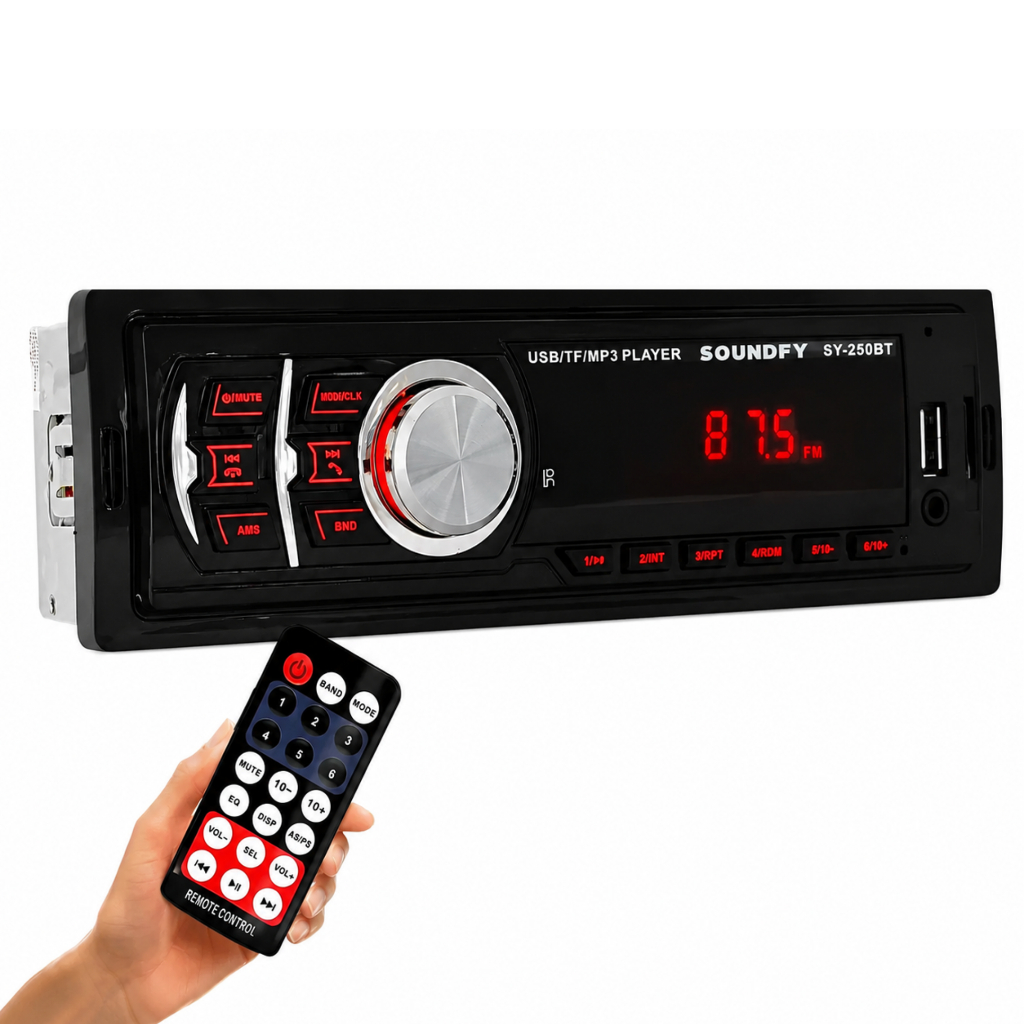 Som Automotivo Universal Soundfy 1 Din Rádio Mp3 Bluetooth Usb Sd Auxiliar Rádio Fm