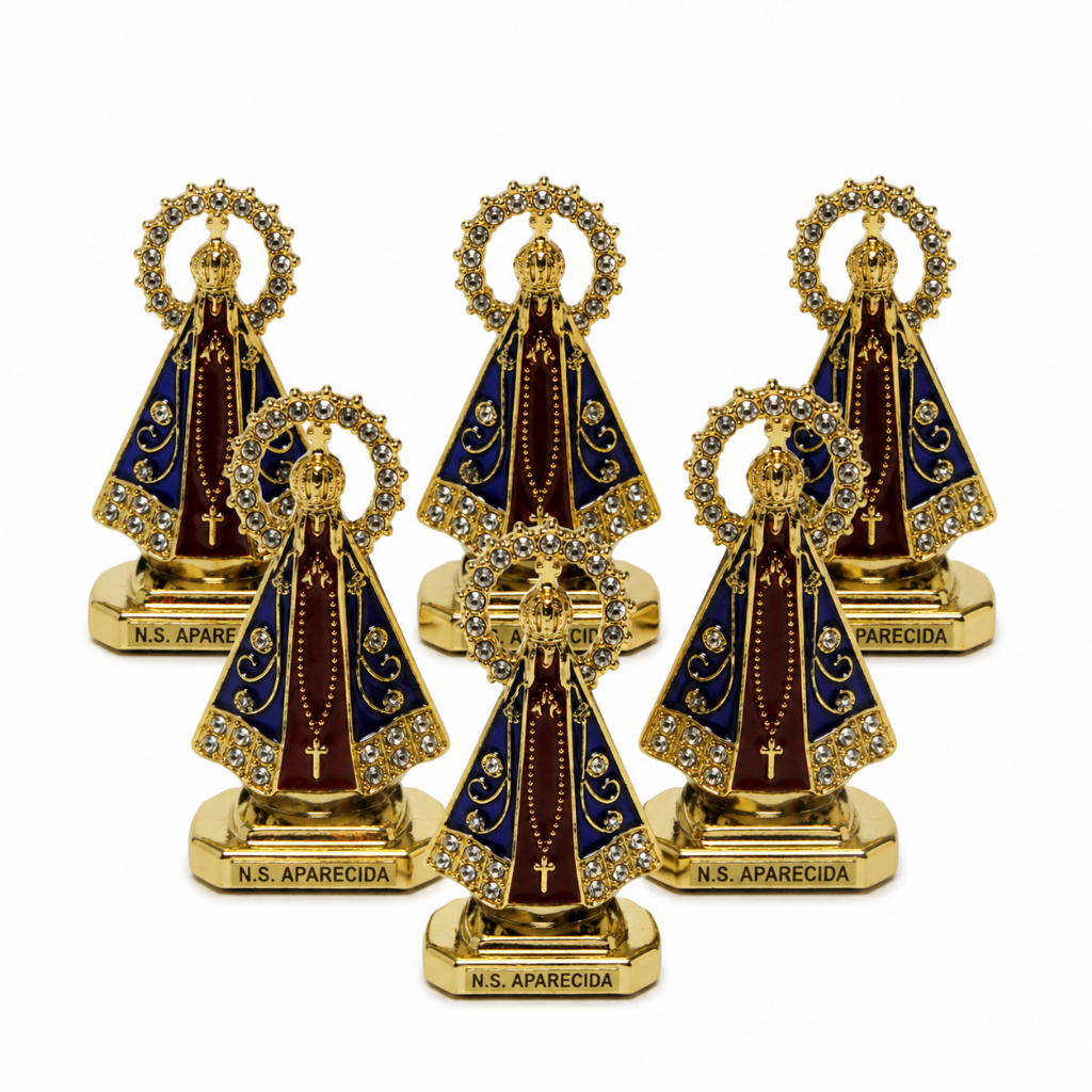 Santinha Nossa Senhora Aparecida Auto Colante Para Carro Painel Mesa Imagem Religiosa