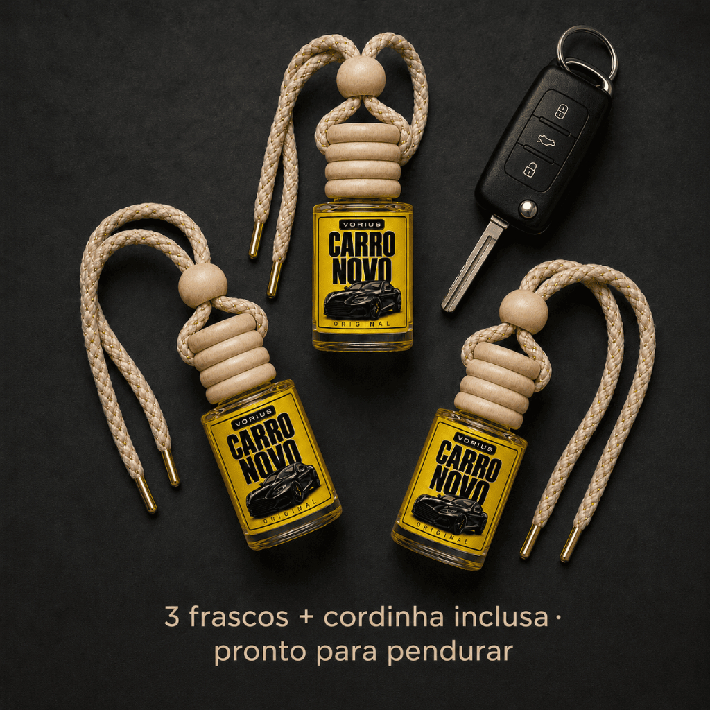 Cheirinho Carro Novo Vorius Original Aromatizante Automotivo Pendurar Retrovisor