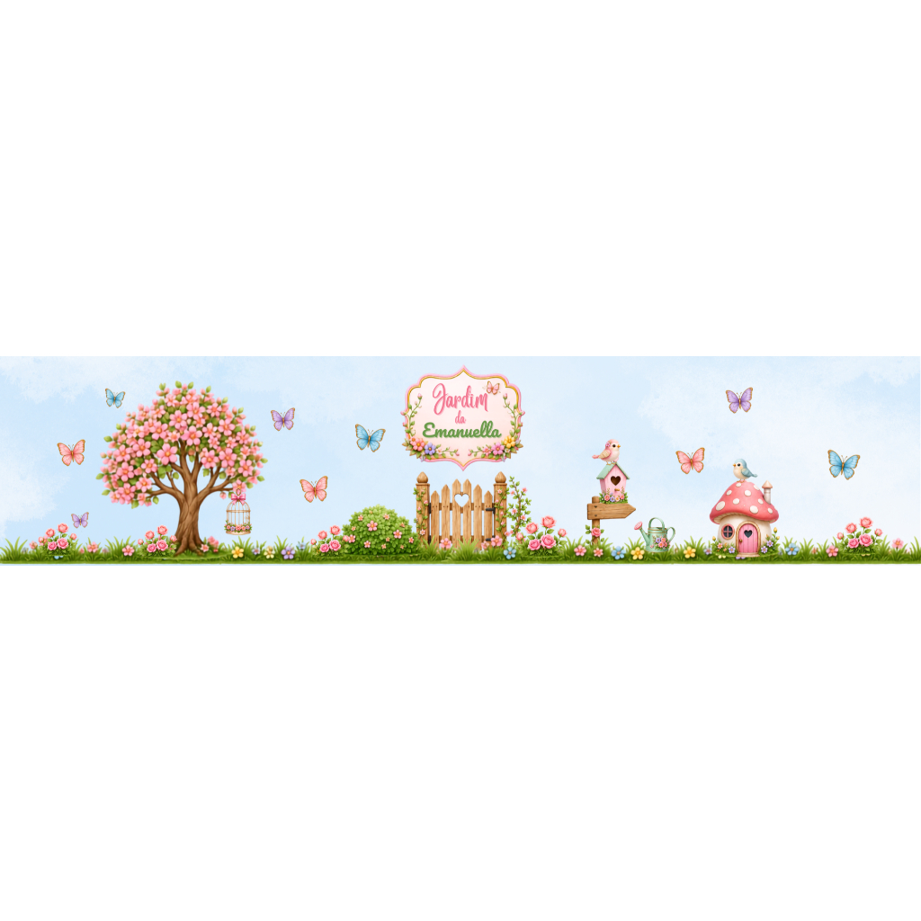 Tubolata lembrancinha personalizada 5x6 - Lembrancinhas JARDIM ENCANTADO | Maternidade | Aniversário