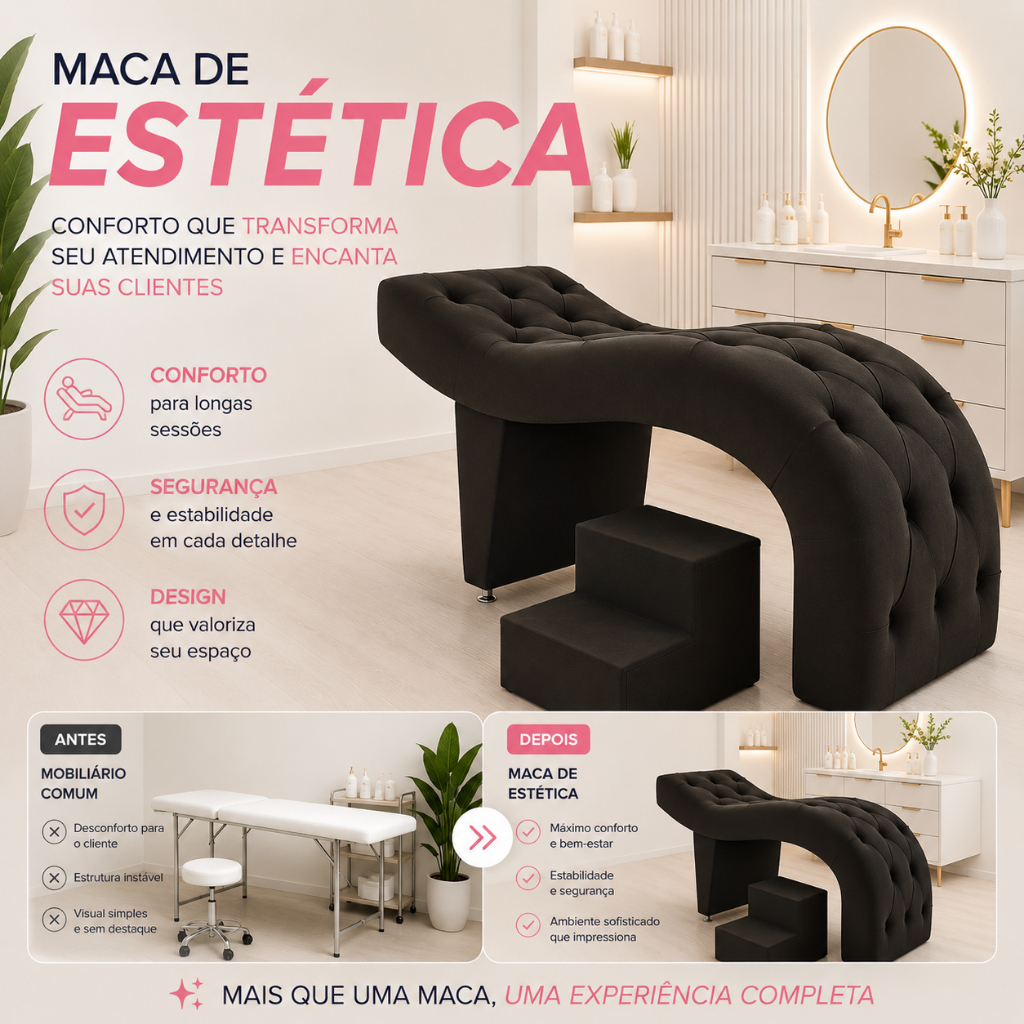 Maca de Cílios Massagem Maca para Extensão de Cílios Maca para Cílios e Sobrancelhas Escada Lash Veludo Marrom