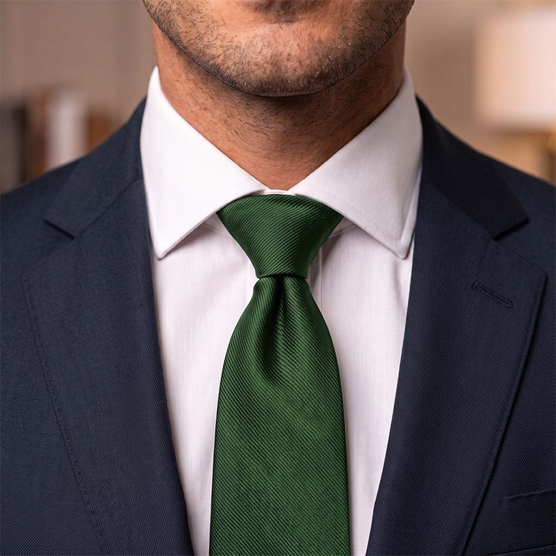Gravata Verde Oliva Premium Slim Noivo Padrinhos Casamento Eventos