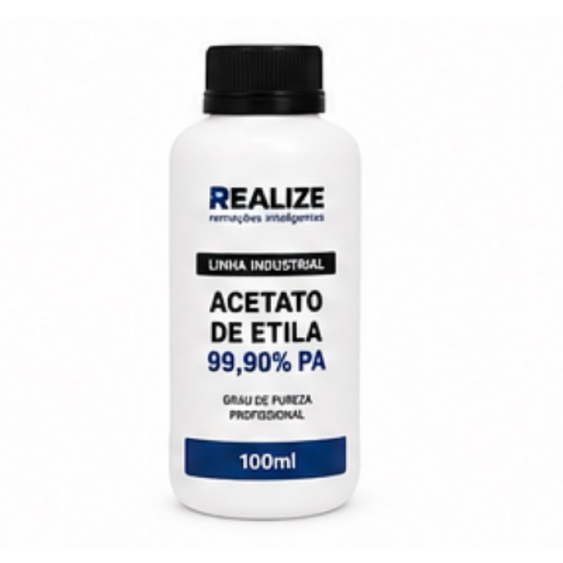 Removedor de Esmaltes Sem Acetona – Acetato de Etila 99,99% PA – 100ml