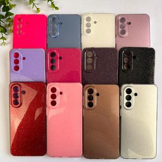 Capinha Glitter Premium Para Samsung Galaxy A57 / Case Feminina Cores Vibrantes e Forro Interno (CF68).