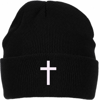 Touca Gorro Cruz Bordado Cristo Unissex Frio inverno