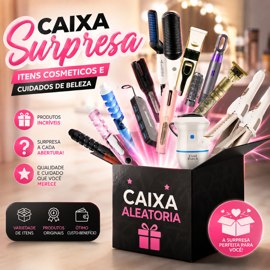 Caixa de itens Misteriosa Produtos de Beleza e Cuidados Pessoais