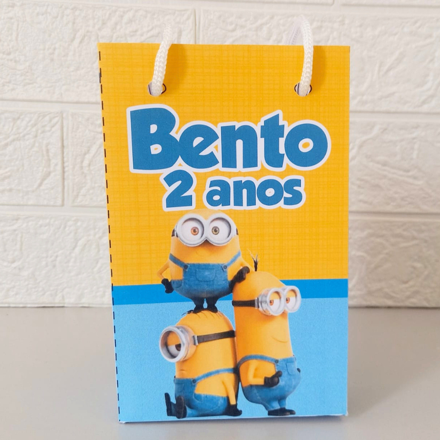 Sacolinha Minions Personalizada| Festa Infantil|Lembrancinhas|Aniversário|mesversário|supresa
