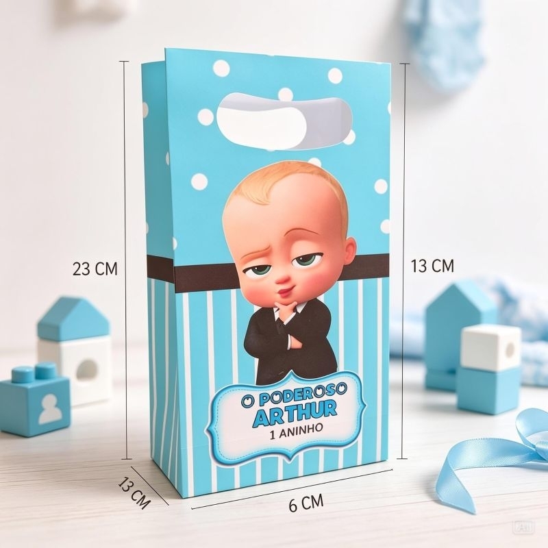 Sacolinha M Personalizada  Poderoso Chefinho  Lembrancinha  de aniversário festa infantil