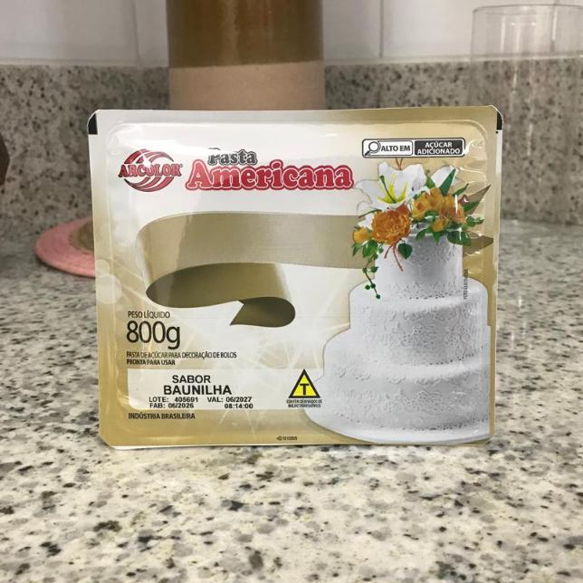 Pasta Americana - Baunilha 800g Arcolor Rizzo Distribuidora