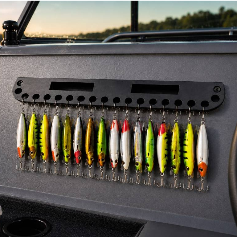 Kit 3 Suporte Porta Iscas artificiais organizador barco caiaque cooler Pesca