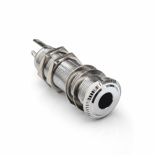 Jack P10 Stereo Cilindrico Guitarra Baixo Cromado