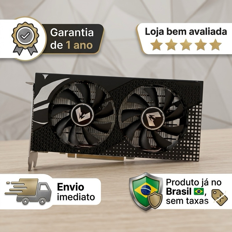 Placa de vídeo RX 580 8GB, GDDR5 256bits