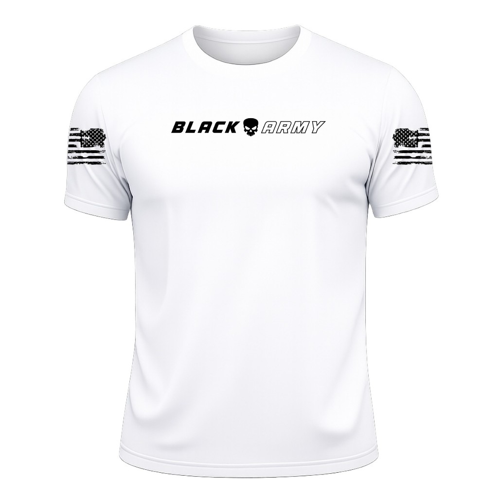 Camiseta Dry Fit UV Black Army Masculina Proteção Solar UV Esportivo Respirável para Treino, Academia - Envio Rápido!