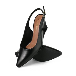 Sapato Scarpin Feminino Bico Fino Donatella Sandalia Salto Alto Plataforma Anabela Social Trabalho Slingback Aberto