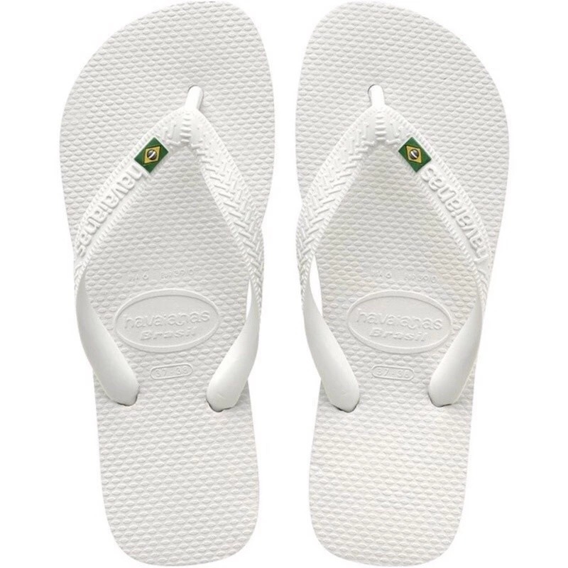 Chinelo de Dedo Havaianas Bandeirinha Brasil Sandalia Verão Preto Branco – Promoção!!
