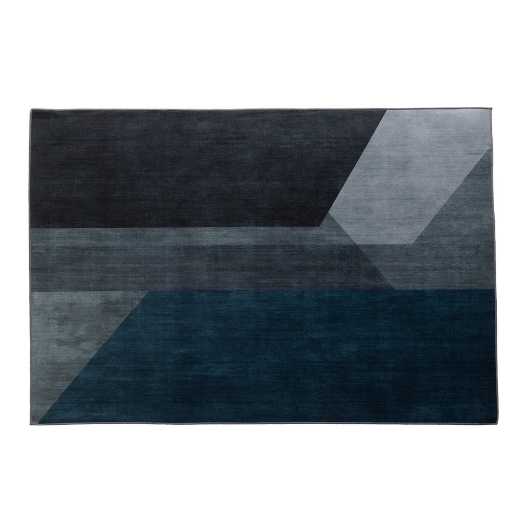 Tapete Sala Quarto Escritório Moderno Elegante 1,40x1,00m Antiderrapante Base Emborrada Berlim Desing
