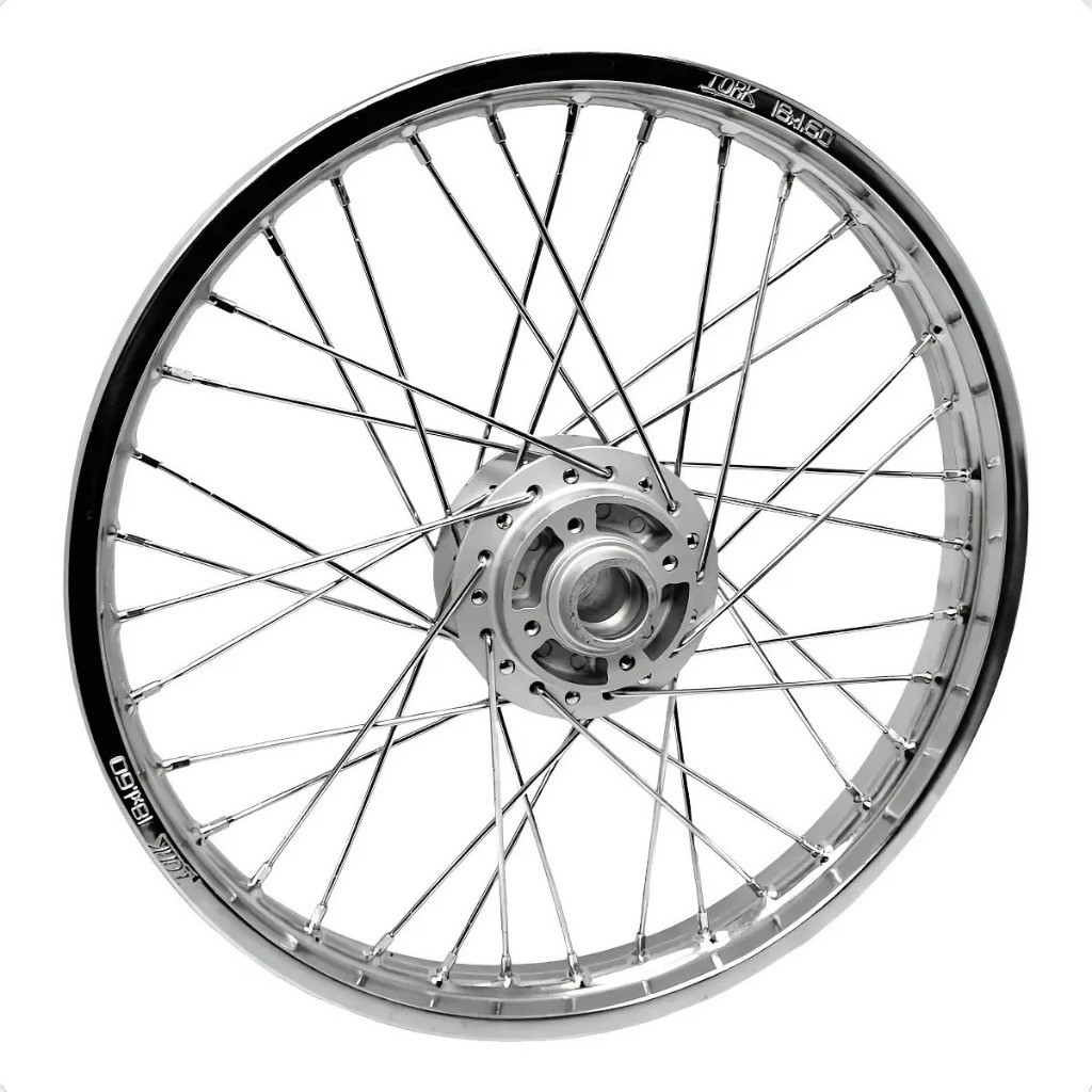Roda Aro Calha Jante Folha Dianteira Ybr 125 00/08 Factor 125 Raios 4mm ou Inox Á Disco Alinhada