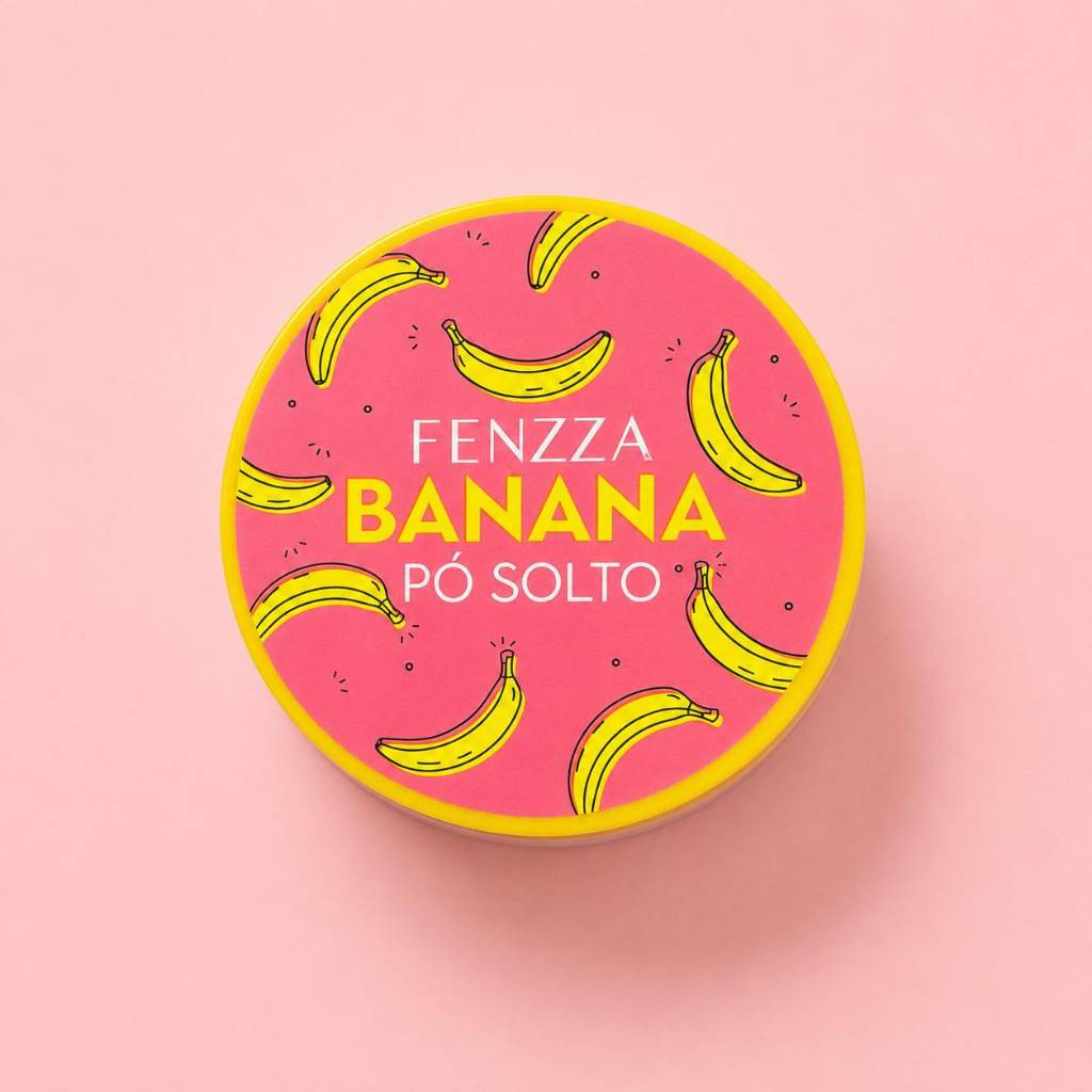 Pó banana Fenzza/ Pó Banana Fenzza Makeup/ Pó Facial de Banana Fenzza/ Pó Solto Banana Fenzza