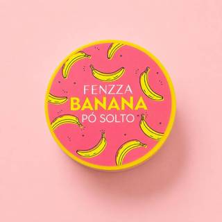 Pó banana Fenzza/ Pó Banana Fenzza Makeup/ Pó Facial de Banana Fenzza/ Pó Solto Banana Fenzza