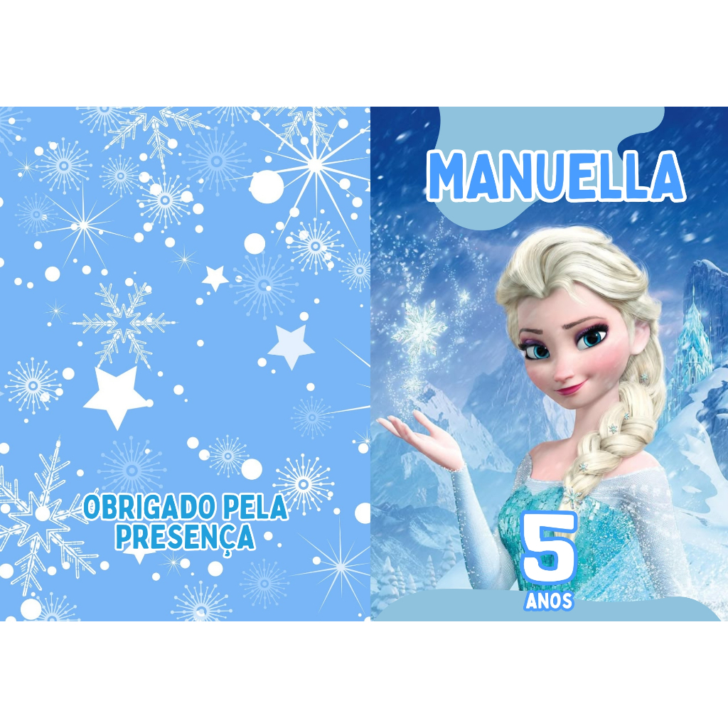 20 Livrinho de Colorir Frozen Personalizado com Nome e Idade Festa Infantil Aniversário