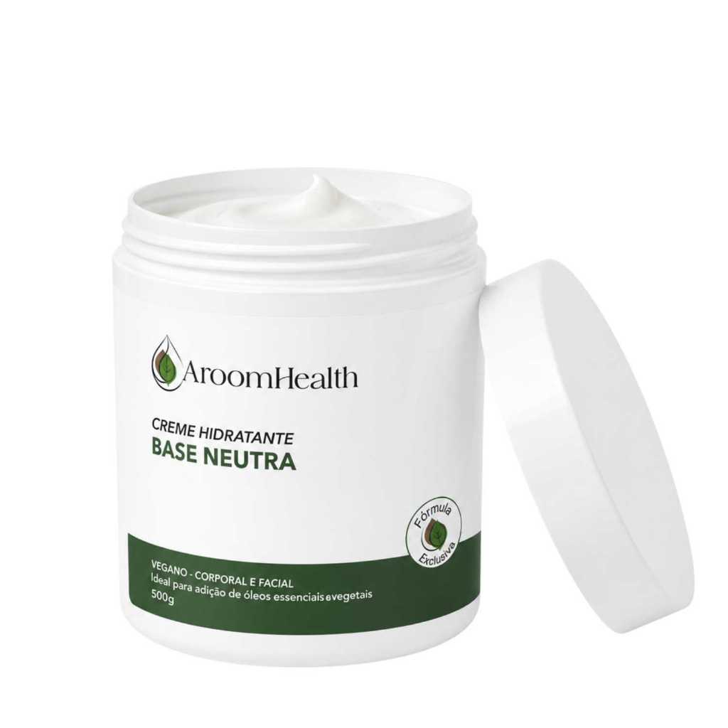 Creme Base Neutro Vegano Facial e Corporal 500g Fórmula Exclusiva