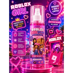 Body Splash Roblox Menina 200ml | Perfume Infantil Feminino | Colônia Infantil | Cheirinho Suave | Presente