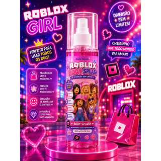 Body Splash Roblox Menina 200ml | Perfume Infantil Feminino | Colônia Infantil | Cheirinho Suave | Presente