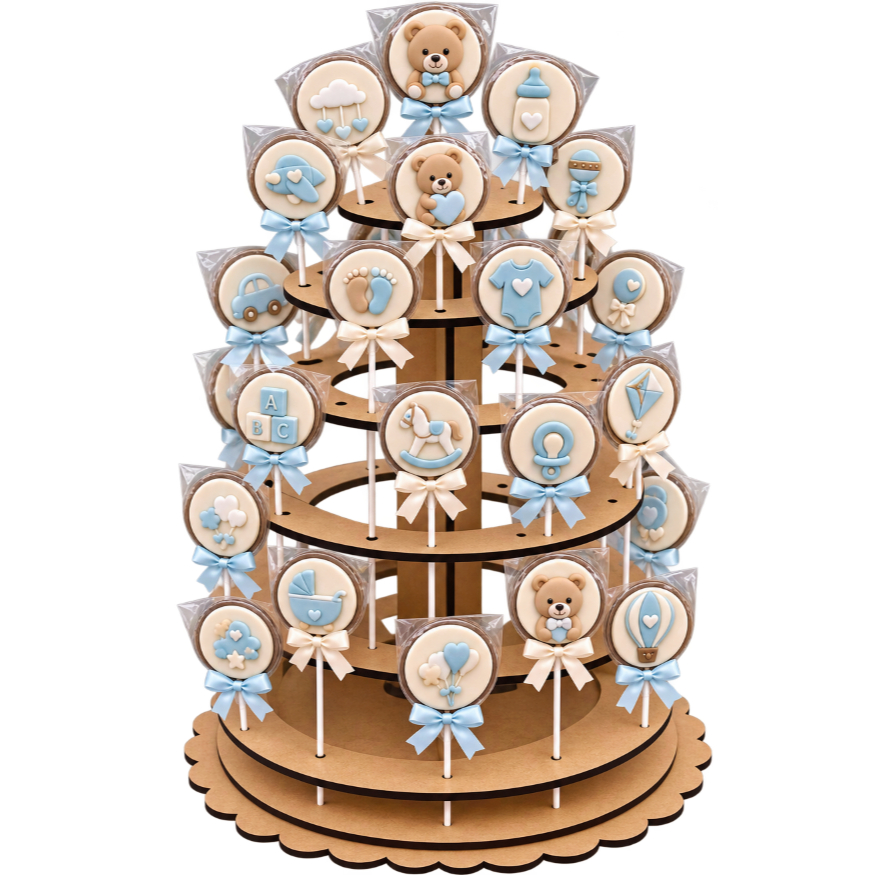 Piruliteiro Festa Espiralem Mdf - Mesa de Doces
