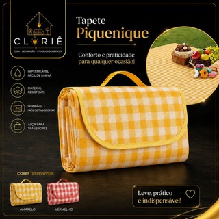Tapete Piquenique Dobrável Impermeável À Prova De Umidade para Praia, Camping Grama 2Mx2M E 1,5MX2M