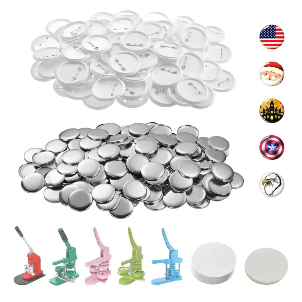 Bottons Broche de Alfinete 25/32/37/44/58mm p/ Personalizar – Insumos Máquina de Bottons