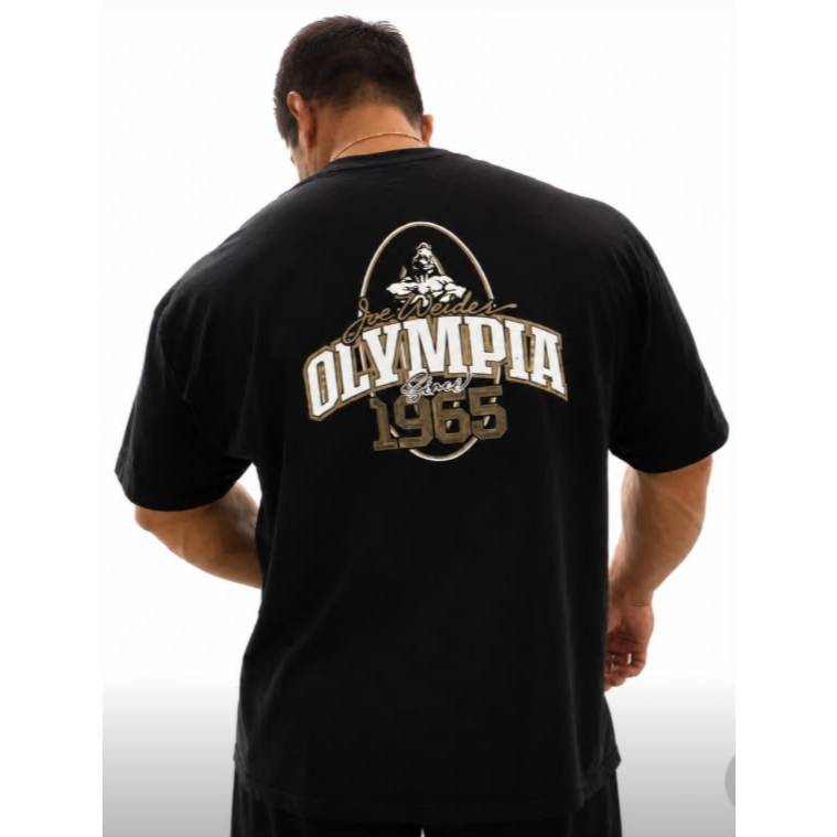 Camiseta Oversized Mr Olympia Maromba Bodybuilder Academia 100% Algodão Alta Qualidade Confortavel
