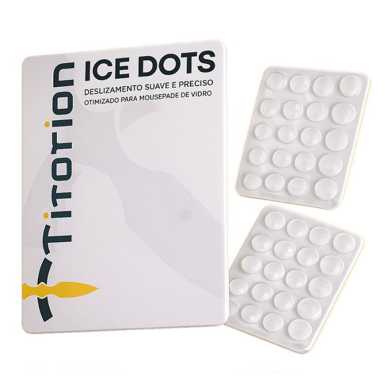 Feets para Mouse Universal em PTFE Deslize Profissional Alta Qualidade para Mouse Pad Vidro Ice Dots